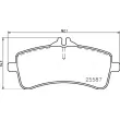 Jeu de 4 plaquettes de frein arrière BREMBO P 50 131 - Visuel 2