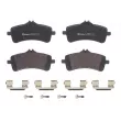 Jeu de 4 plaquettes de frein arrière BREMBO P 50 131 - Visuel 1