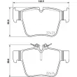 Jeu de 4 plaquettes de frein arrière BREMBO P 50 133 - Visuel 2
