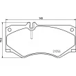Jeu de 4 plaquettes de frein avant BREMBO P 50 134 - Visuel 2
