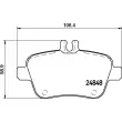 Jeu de 4 plaquettes de frein arrière BREMBO P 50 135 - Visuel 2