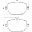 Jeu de 4 plaquettes de frein arrière BREMBO P 50 138 - Visuel 2