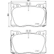 Jeu de 4 plaquettes de frein avant BREMBO P 50 139 - Visuel 2