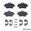 Jeu de 4 plaquettes de frein arrière BREMBO P 50 140 - Visuel 1