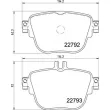 Jeu de 4 plaquettes de frein arrière BREMBO P 50 141 - Visuel 2