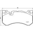 Jeu de 4 plaquettes de frein avant BREMBO P 50 142 - Visuel 2