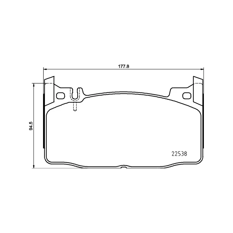 Jeu de 4 plaquettes de frein avant BREMBO P 50 143