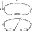 Jeu de 4 plaquettes de frein avant BREMBO P 50 144 - Visuel 2