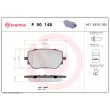 Jeu de 4 plaquettes de frein arrière BREMBO P 50 148 - Visuel 2