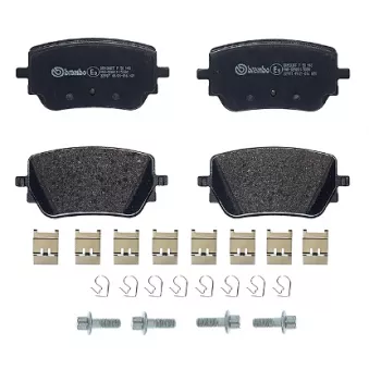Jeu de 4 plaquettes de frein arrière BREMBO P 50 148