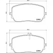Jeu de 4 plaquettes de frein avant BREMBO P 50 149 - Visuel 2