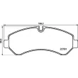 Jeu de 4 plaquettes de frein arrière BREMBO P 50 150 - Visuel 2