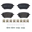 Jeu de 4 plaquettes de frein arrière BREMBO P 50 151 - Visuel 1
