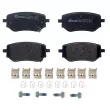 Jeu de 4 plaquettes de frein arrière BREMBO P 50 153 - Visuel 1