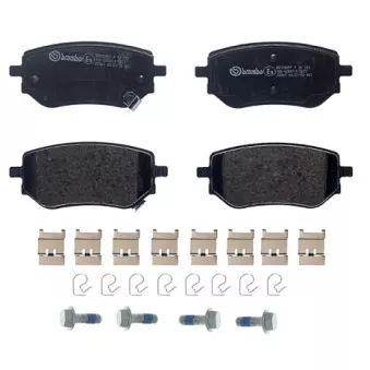 Jeu de 4 plaquettes de frein arrière BREMBO P 50 153