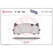 Jeu de 4 plaquettes de frein avant BREMBO P 50 154 - Visuel 2
