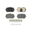 Jeu de 4 plaquettes de frein avant BREMBO P 50 157 - Visuel 1