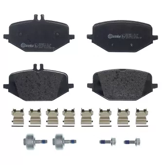 Jeu de 4 plaquettes de frein arrière BREMBO P 50 161