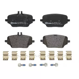 Jeu de 4 plaquettes de frein arrière BREMBO P 50 162
