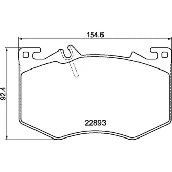 Jeu de 4 plaquettes de frein avant BREMBO P 50 166