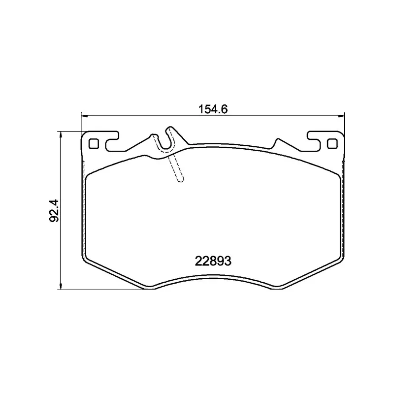 Jeu de 4 plaquettes de frein avant BREMBO P 50 166
