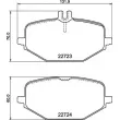 Jeu de 4 plaquettes de frein arrière BREMBO P 50 168 - Visuel 2
