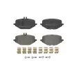 Jeu de 4 plaquettes de frein arrière BREMBO P 50 168 - Visuel 1
