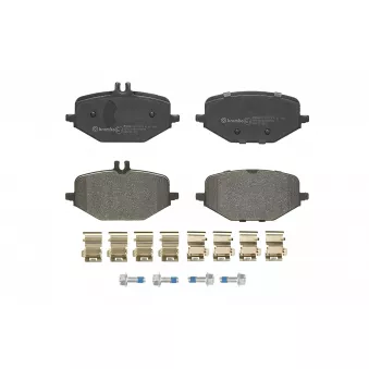 Jeu de 4 plaquettes de frein arrière BREMBO P 50 168