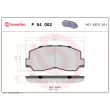 Jeu de 4 plaquettes de frein avant BREMBO P 54 002 - Visuel 2