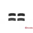 Jeu de 4 plaquettes de frein arrière BREMBO P 54 012 - Visuel 1