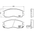 Jeu de 4 plaquettes de frein avant BREMBO P 54 014 - Visuel 2