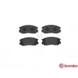 Jeu de 4 plaquettes de frein avant BREMBO P 54 015 - Visuel 1