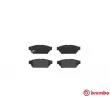 Jeu de 4 plaquettes de frein arrière BREMBO P 54 016 - Visuel 1