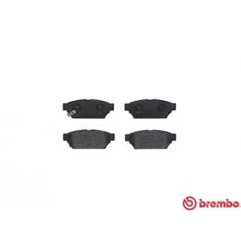 Jeu de 4 plaquettes de frein arrière BREMBO P 54 016