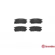 Jeu de 4 plaquettes de frein arrière BREMBO P 54 018 - Visuel 1