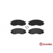 Jeu de 4 plaquettes de frein avant BREMBO P 54 020 - Visuel 1