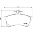Jeu de 4 plaquettes de frein avant BREMBO P 54 021 - Visuel 2