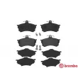 Jeu de 4 plaquettes de frein avant BREMBO P 54 021 - Visuel 1