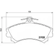 Jeu de 4 plaquettes de frein avant BREMBO P 54 022 - Visuel 2