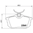 Jeu de 4 plaquettes de frein arrière BREMBO P 54 023 - Visuel 2