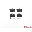 Jeu de 4 plaquettes de frein arrière BREMBO P 54 023 - Visuel 1