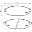 Jeu de 4 plaquettes de frein avant BREMBO P 54 027 - Visuel 2