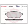 Jeu de 4 plaquettes de frein avant BREMBO P 54 028 - Visuel 2