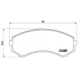 Jeu de 4 plaquettes de frein avant BREMBO P 54 029 - Visuel 2