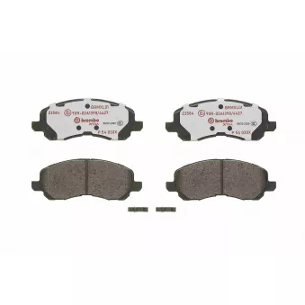Jeu de 4 plaquettes de frein avant BREMBO P 54 030X