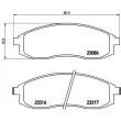 Jeu de 4 plaquettes de frein avant BREMBO P 54 032 - Visuel 2