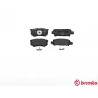Jeu de 4 plaquettes de frein arrière BREMBO P 54 034 - Visuel 1
