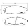 Jeu de 4 plaquettes de frein avant BREMBO P 54 037 - Visuel 2