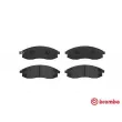 Jeu de 4 plaquettes de frein avant BREMBO P 54 037 - Visuel 1