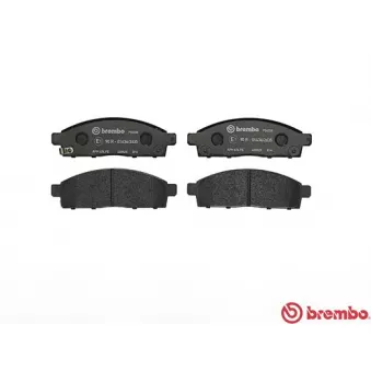 Jeu de 4 plaquettes de frein avant BREMBO P 54 038